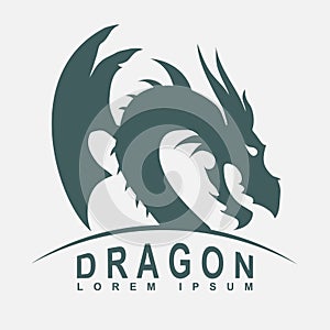 Dragon vector silhouette