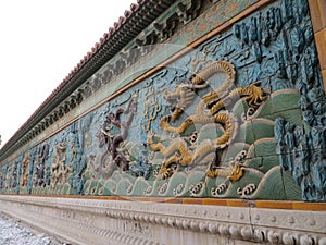 Dragon wall - forbidden city