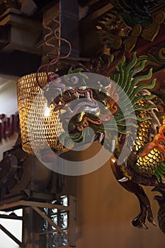 Dragon at Wat Hua Lamphong in Bangkok