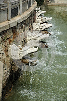 Dragon Water-Spigots at Gardens of the Sun-Moon Goddess