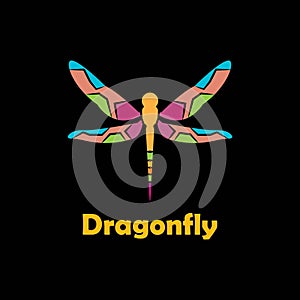 dragonfly abstract  logo