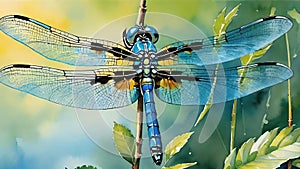 Dragonfly in a Detailed Close-Up and the Subtle Aesthetics of Nature.