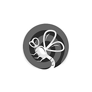 dragonfly icon vector concept design web
