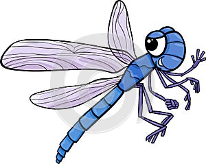 Dragonfly insect cartoon illustration