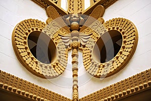 Dragonfly, interior decoration of the Colombia Pavilion, Seville, Spain