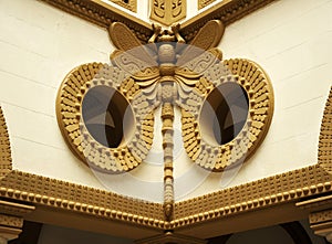 Dragonfly, interior decoration of the Colombia Pavilion, Seville, Spain