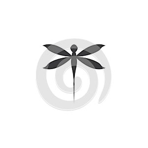 dragonfly logo icon vector template