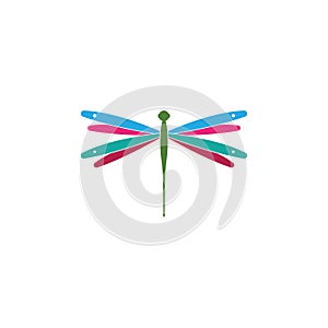 dragonfly logo icon vector template