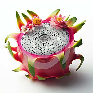 Dragonfruit Bright pink or white with scaly, spiky skin and sw