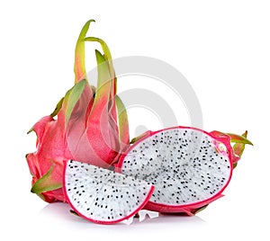 Dragonfruit isolated on the white background photo