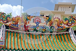 Dragons on top of a shrine