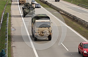 Dragoon Ride - US army convoy drives through Czech Republic