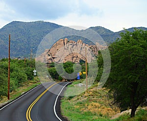 Dragoon Road at I-10 Texas Canyon Sonora Desert Arizona