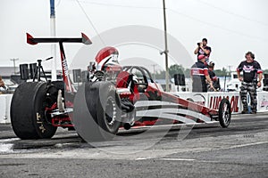 Dragster ready to start