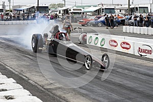 Dragster smoke show