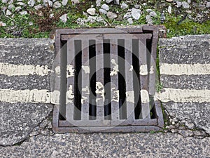 Drain manhole detail