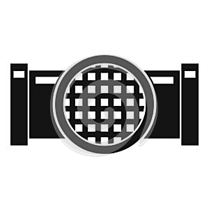 Drain pipe icon, simple style
