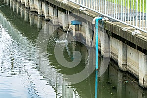 Drain water dump to canal