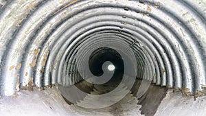 Drainage pipe under highway