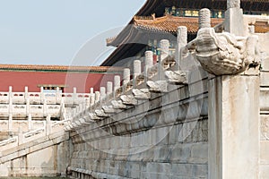 Drainage system at Forbidden City in Beijing, China