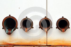 Draining pipes photo