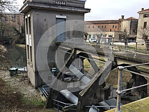 Draining plant in Valletta Valsecchi in Mantua.