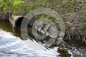 Drainpipe, pipe in a brook or river
