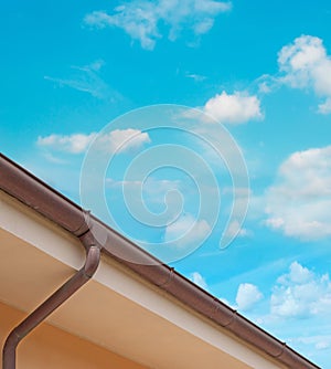 Drainpipe under the sky