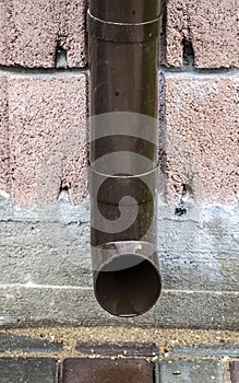 Drainpipe on the wall