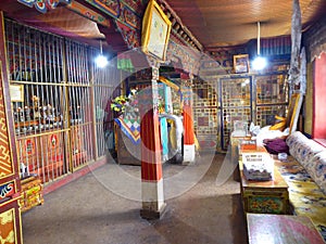 Drak yerpa hermitage cave monastery Tibet