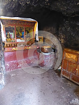 Drak yerpa hermitage cave monastery Tibet