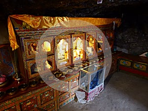 Drak yerpa hermitage cave monastery Tibet