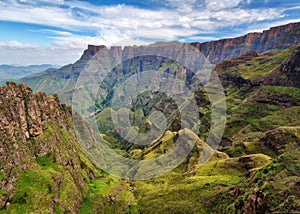 Drakensberg Amphitheatre in South Africa photo