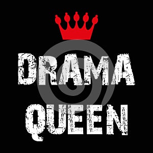 drama queen on black