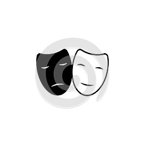 drama sign icon. Element of cinema icon. Premium quality graphic design icon. Signs and symbols collection icon for websites, web