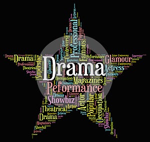 Drama Star Represents Stage Theaters And Melodramas