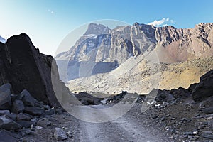 Dramatic andes mountains photo