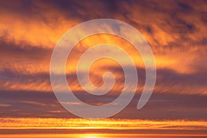 Dramatic apocalyptic sky