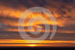 Dramatic apocalyptic sky