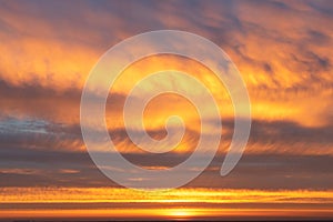 Dramatic apocalyptic sky