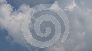 Dramatic atmosphere view of time lapse sky and clouds.