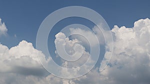 Dramatic atmosphere view of time lapse sky and clouds.