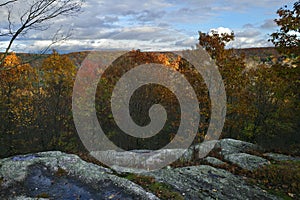 Dramatic Autumn Landscape in Pocono Mountains photo