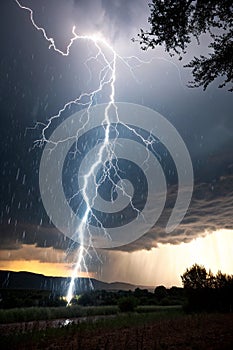 Lightning thunderstorm sky photo