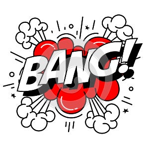 Dramatic BANG Comic Text Effect