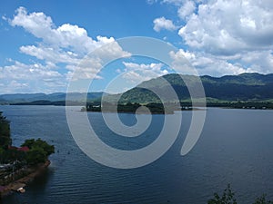 Dramatic and beautiful aerial view Lake of Beris