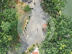 Dramatic and beautiful aerial view Lake of Beris