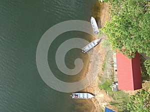 Dramatic and beautiful aerial view Lake of Beris