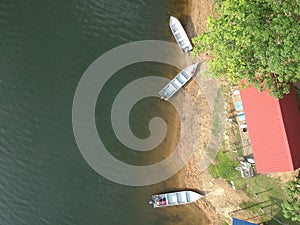 Dramatic and beautiful aerial view Lake of Beris