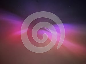 Beautiful red Northern Lights over the Isle of Man